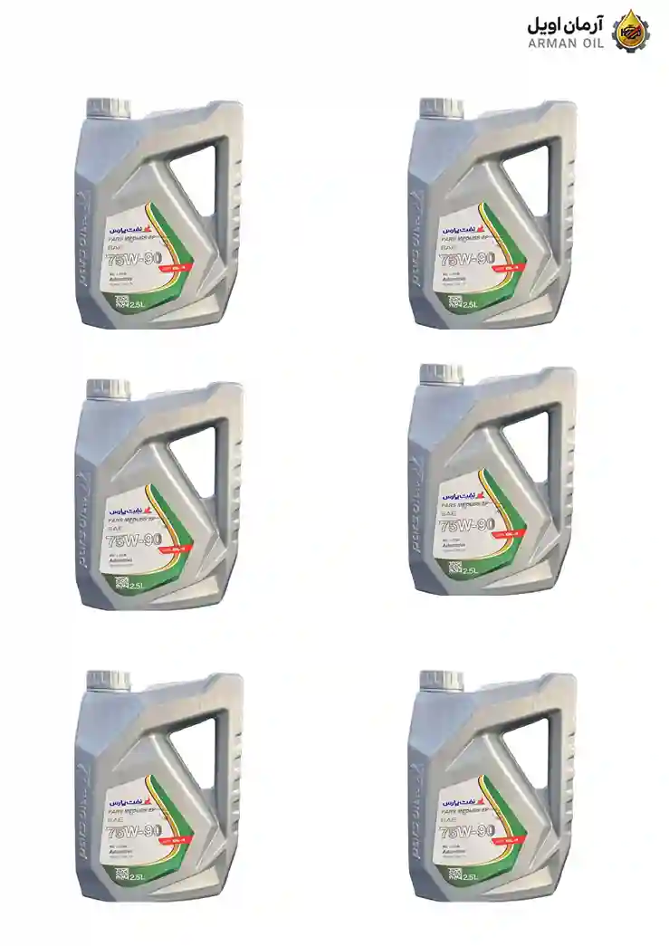 روغن گیربکس پارس مدوس EP 75W-90 کارتنی 6 عددی 2.5 لیتری